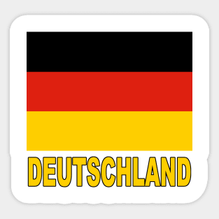 The Pride of Deutschland - German National Flag Design (German Text) Sticker